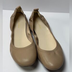 Cole Haan Avery Ballet Flats maple sugar leather scrunch size 7